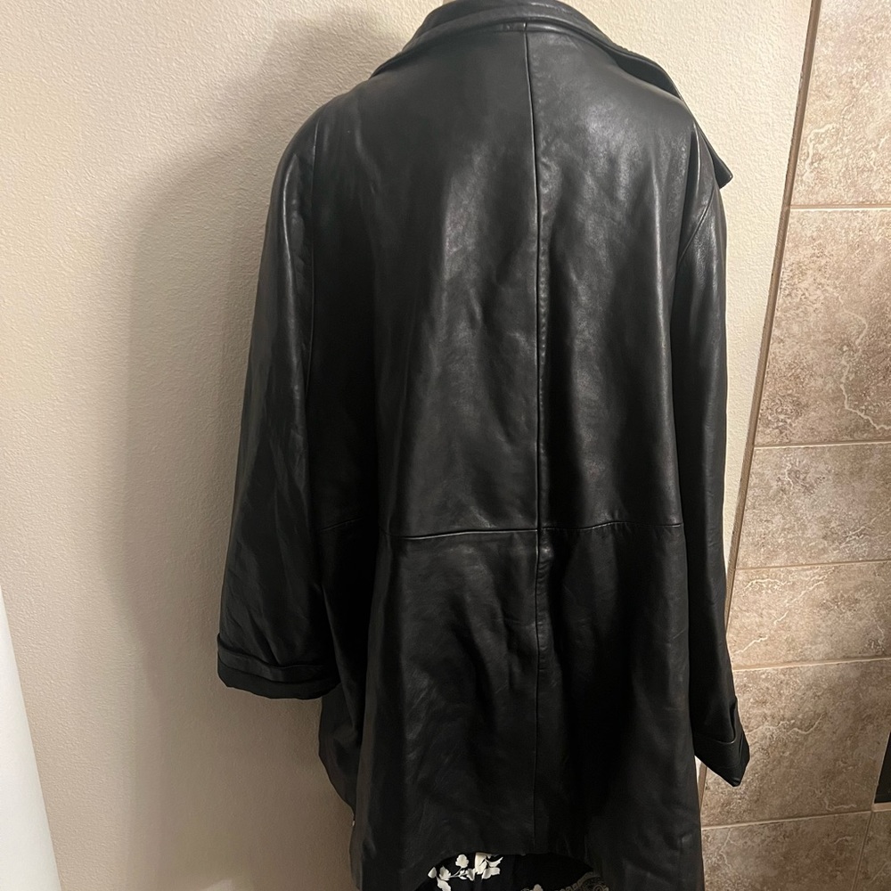 3X Avanti black leather jacket in excellent condition